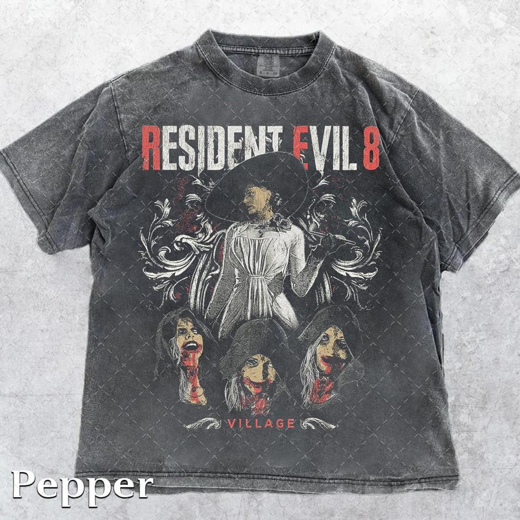 Comfort Colors® 1717 Vintage Resident Evil 8 Village T-Shirt, Resident Evil T-Shirt, Gift For Woman and Man Unisex