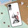 Christian Templar Knights Case For Xiaomi Redmi Note 13 12 11 9 10 14 Pro 10S 11S 12S Cover For Redmi 13C 10C 12C 14C