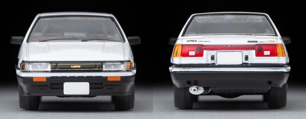 TOMYTEC Tomica Limited Vintage Neo 1/64 Scale LV-N284a Toyota Corolla Levin 2-Door GT-APEX White/Black 1984 Model (Finished Product)