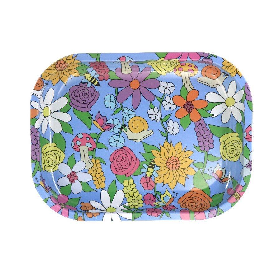 Кейс для хранения Поднос Металлический Поднос для скручивания 18x14см Контейнер из луженой стали Аксессуары для курения сигар