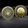 European and American commemorative coins, twelve zodiac gold coins, diamonds, coins, tarot, wishes, sun god, Christmas gift, Stocking stuffers