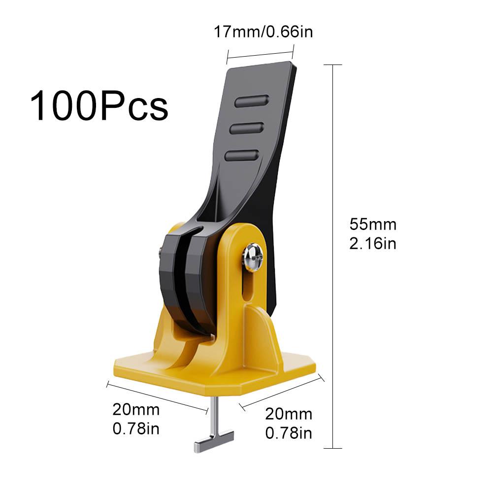 + запасные стальные штифты, система выравнивания плитки, 100 шт., пол