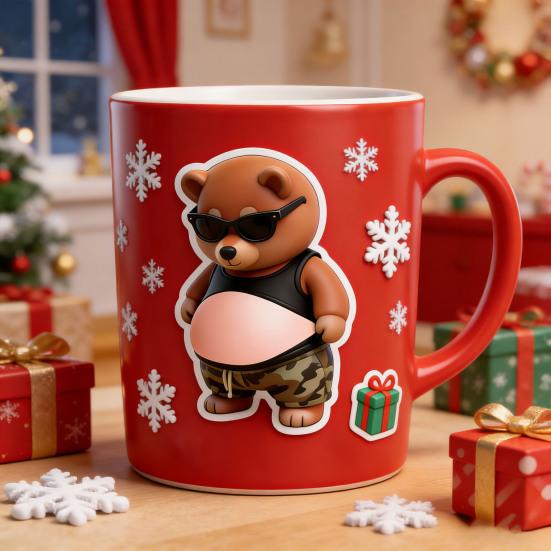 1 пара эластичных наклеек на живот с изображением животных для снятия тревоги и стресса. Наклейка с мультяшным медведем, собакой или кошкой, с эффектом ущипывания за живот, предотвращающая столкновения.