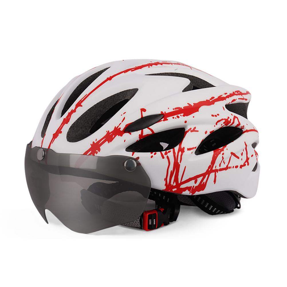 Bike Helmet Cycling Protective Helmet Helmet Cycling Helmet for Adult Men Women Protective Helmet with Magnetic Visor Helmet