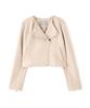 By Jill Riders Jacket for Beige Suede [Jill Stuart] No-collar Women,