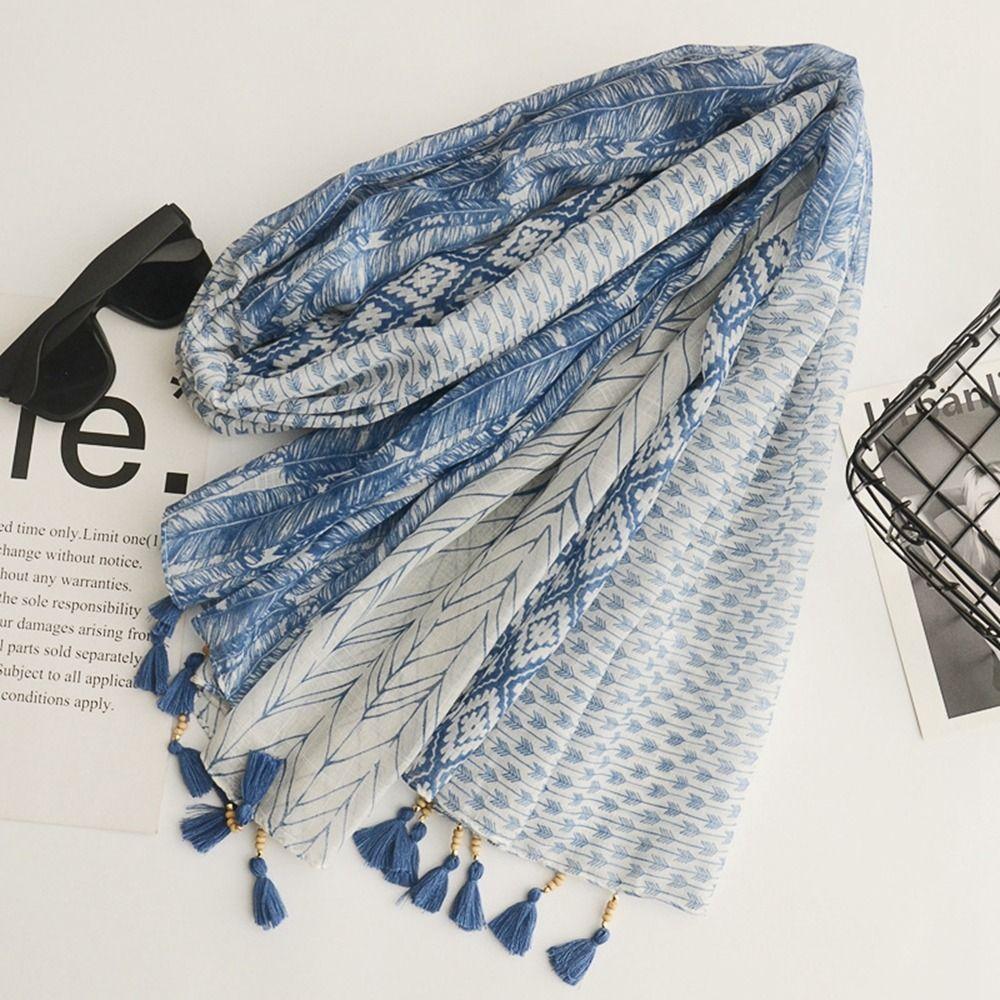 Style Ethnic Style Female Wraps Cotton Linen Scarf Korean Style Scarves Bohemian Style Shawl