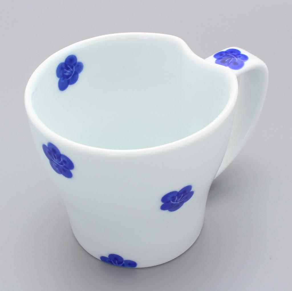 Hasami ware Senemon kiln Koume mug blue 23-171