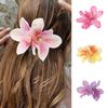 Beach Bohemia Flower Hair Clips Hawaiian Barrette Gladiolus Hairpins Bridal