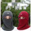 Зимний велоспорт Ветрозащитная и холодостойкая флисовая балаклава с защитой ушей для мужчин и женщин