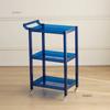 Plastic Nordic Transparent Acrylic Kitchen Cart Household Storage Shelf Hand Cart Portable Trolley Living Room Side Table o