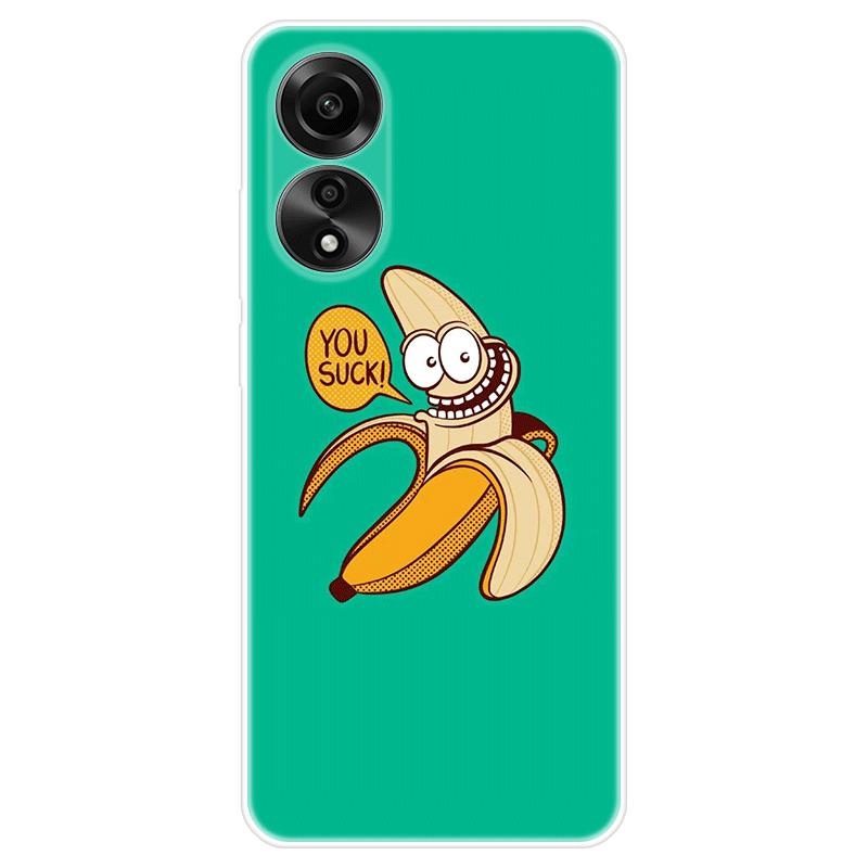 Для OPPO A58 A 58 4G чехол Мягкая силиконовая задняя крышка Мультяшный чехол для телефона Разнообразие