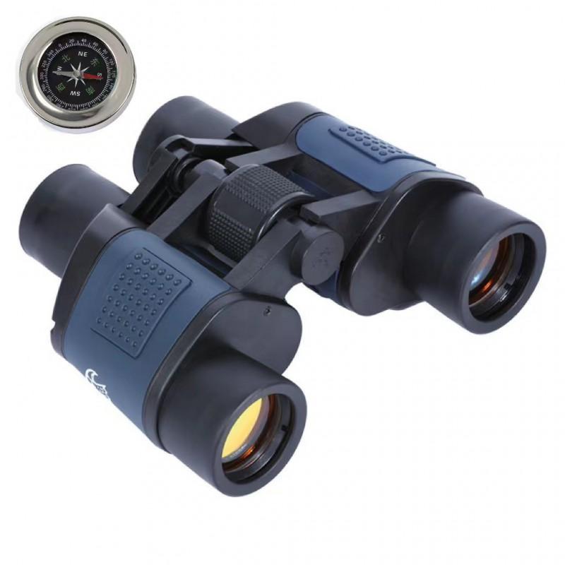 10x60 Binoculars With Range Finder Scale Compact Outdoor Travel Scope Hiking Camping Birdwatching
