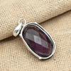 Ограненный аметист драгоценный камень стерлингового серебра 925 ювелирных изделий женский кулон для подарков