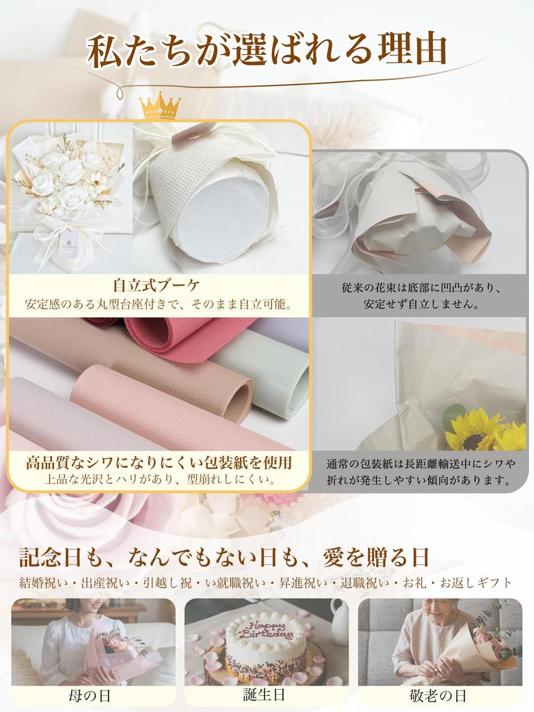 Fiorifiore 2025 Новое поступление День Букет из сохраненных цветов 5 роз Отдельно стоящий с подарочной коробкой Идеально для и Подарки Интерьер Сухоцветы Luminis