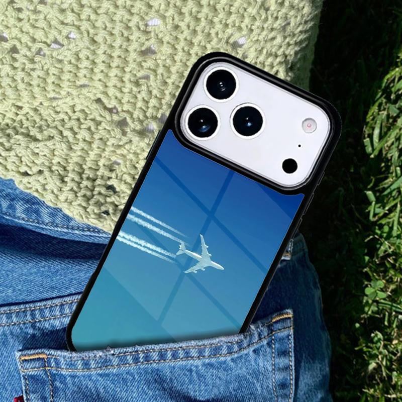 Чехол для телефона с изображением самолета для IPhone 11 12 13 14 15 16e 17 Pro Max Coque для IPhone 17 Air