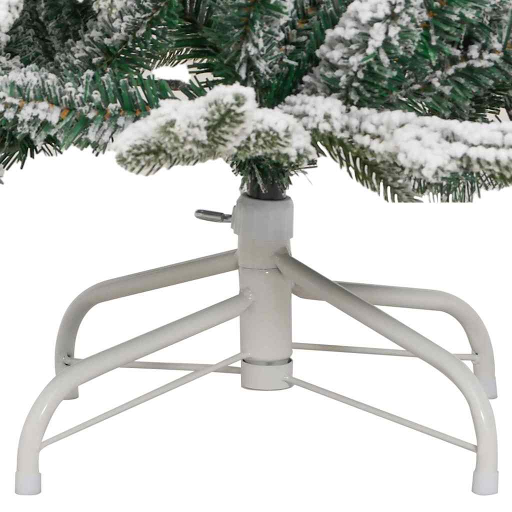 Artificial Foldable Christmas Tree White 150 cm PE and PVC