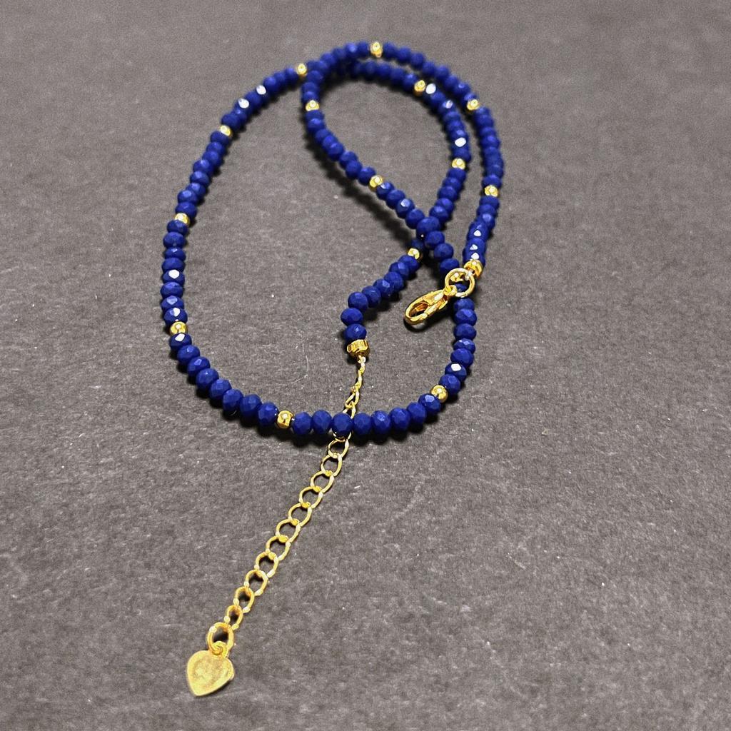 Ожерелье из лазурита для женщин, агаты, флюорит, лазурит, пуля, ключица, цепочка, ювелирное изделие, подарок