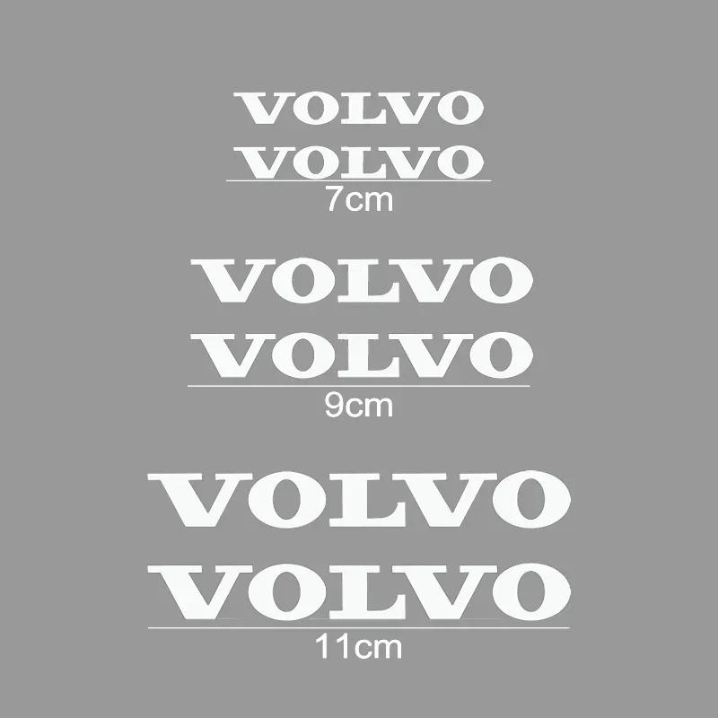 6 шт. Наклейки на тормозные суппорты Volvo Водонепроницаемые Термостойкие Виниловые Наклейки Для XC40 XC60 XC90 S60 Автомобильный Декор Ступицы Колеса Аксессуар