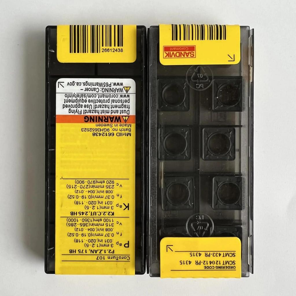 Original Sandvik / SCMT120412-PR 4315 /Carbide CNC Blade 10 PCS