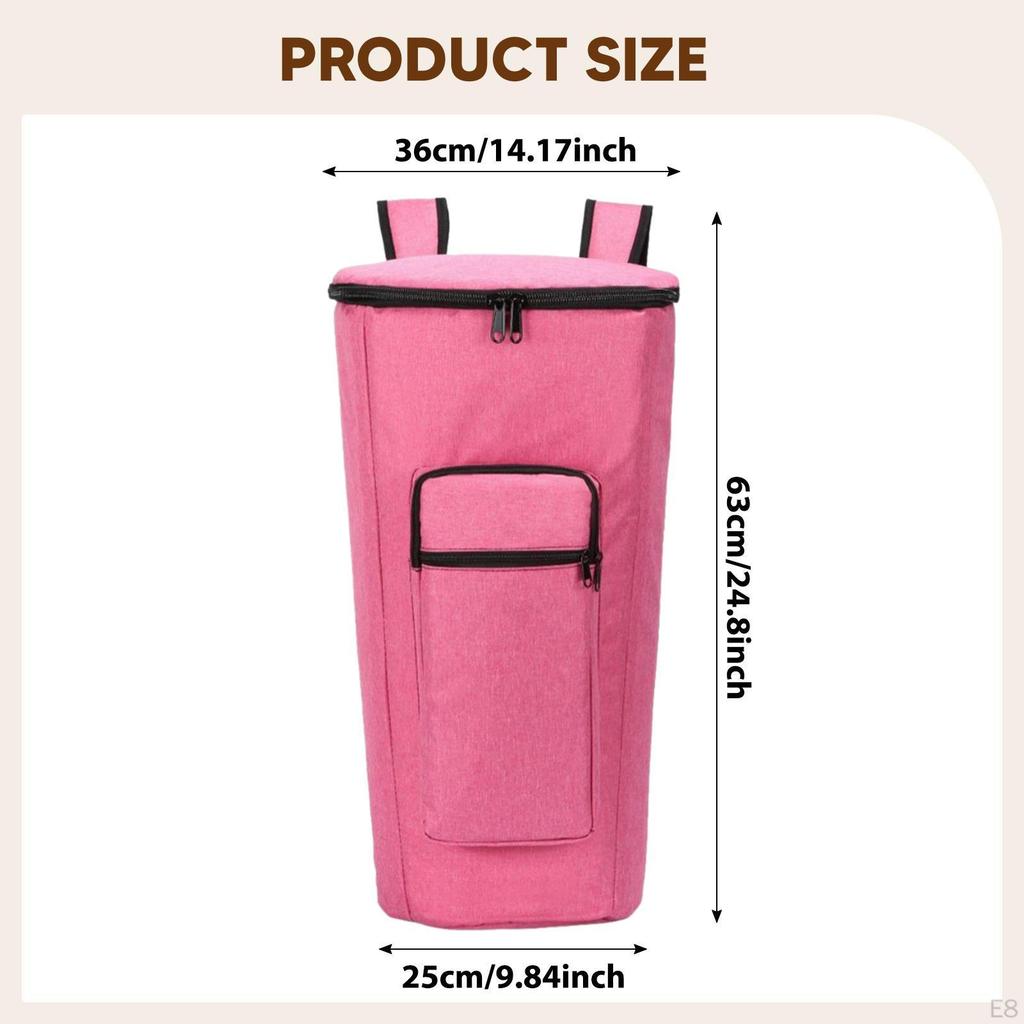 Сумка Чехол для африканского барабана Аксессуар для музыкального инструмента Пылезащитный Удобный Молния с карманом