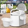 Портативный туалет для кемпинга, 150 кг, для взрослых и детей, мобильный туалет для кемпинга, для дома, для пожилых людей, для больниц, для путешествий, на лодке для беременных