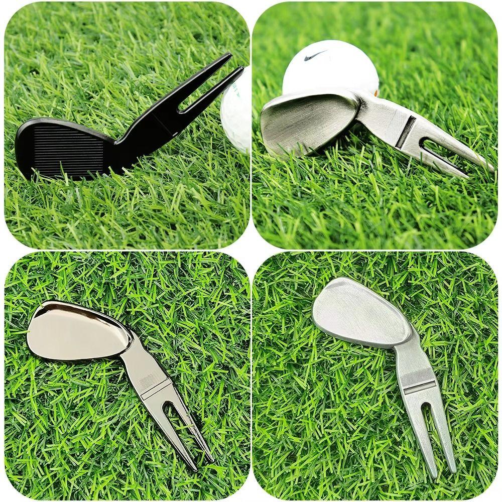 Spacecraft Golf Green Fork Magnetic Golf Ball Marker Golf Accessories Divot Fork  Play Golf