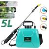 Электрический опрыскиватель 5 л Садовый автоматический распылитель с USB-подзарядкой Бутылка для опрыскивания растений с плечевым ремнем Садовый инструмент для полива
