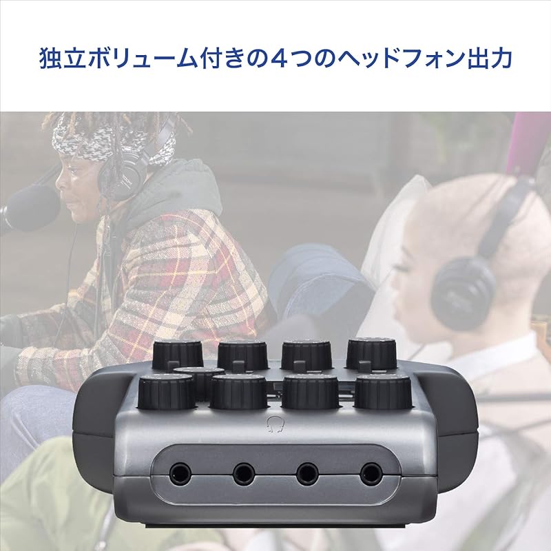 ZOOM zoom P4 podcast recorder silver Recorder for live streaming 4 microphone inputs, 4 headphone outputs, 4 tracks simultaneous recording, pop-up