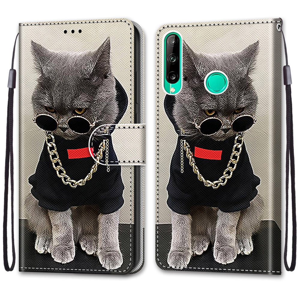 Роскошный окрашенный кожаный чехол-кошелек в стиле книги, защитный чехол для Huawei Y5 Y6 Y7 Y9 P30 P40 P20Lite/Mate 20 Lite/P Smart Z/Nova 6SE