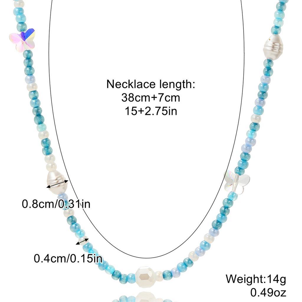 Ожерелье для женщин Ожерелья из бисера Женские сотни с высококачественным чувством не теряющего цвета Ожерелья из бисера ручной работы Ins Красочные ожерелья из бисера