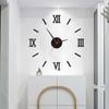Creative Living Room Art Clock DIY Silent Digital Wall Clock Punch-free Bedroom Wall Clock