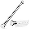 Heavy-duty Spring-loaded Tension Rod, Silver, Width 70-120cm, Weight Capacity 35-15kg, Pipe Diameter 2.5cm, Curtain Rail Tension Type (silver, 70-120c