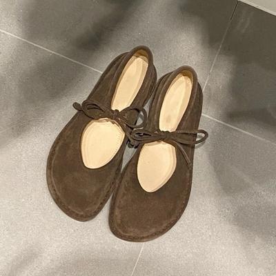 Корейская версия нишевые кружевные туфли-балетки с круглым носком на плоской подошве одинарная обувь женская весна и осень строчка Мэри Джейн женская обувь