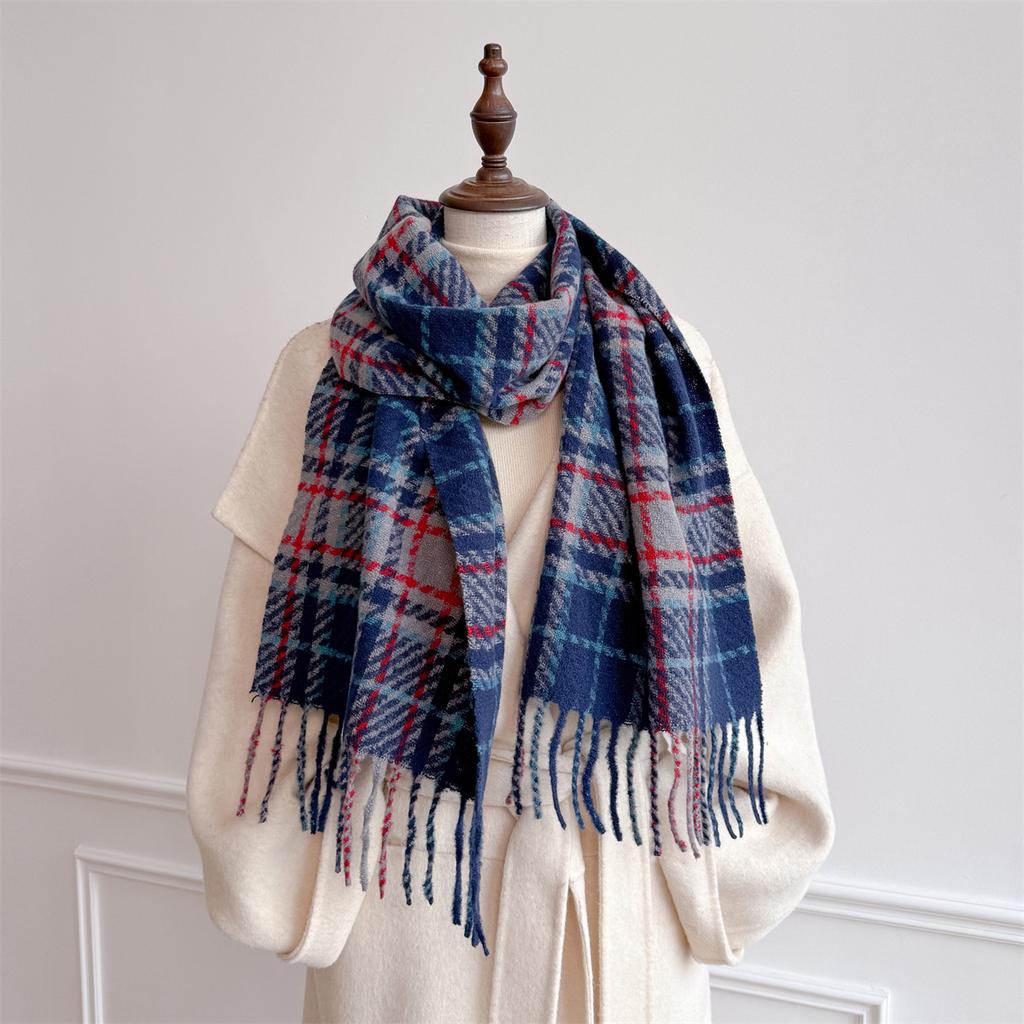 Towel Female Autumn And Winter Atmosphere Imitation Cashmere Versatile Student Winter Warm Shawl Scarf