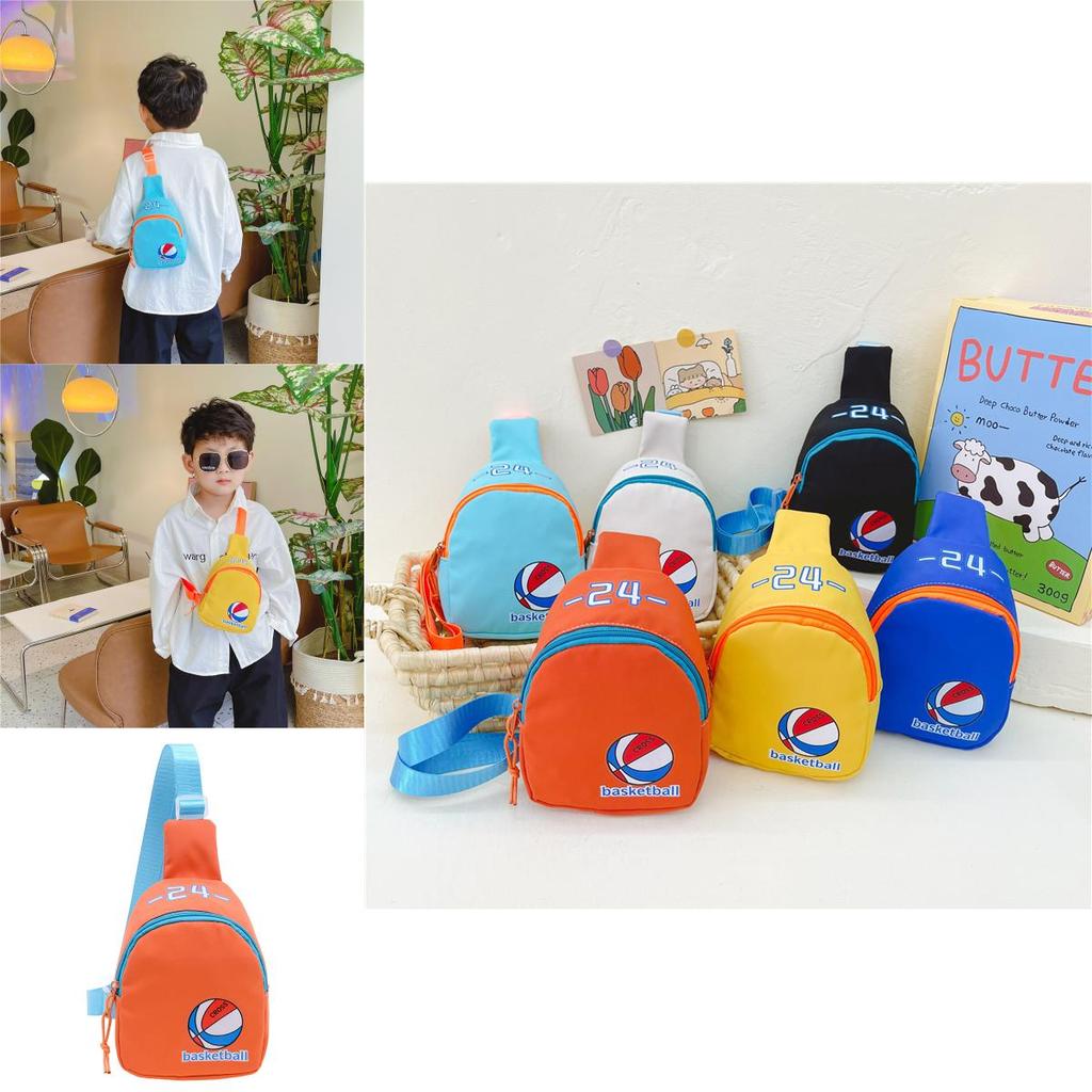 Trendy Cartoon Kids Backpack Stylish Canvas Crossbody Bag For Boys And Girls
