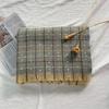 Imitation Cashmere Scarf Women's Winter 2025 New Warm Plaid Large Shawl Sweet Medium and Long Scarf