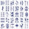 30pcs ins Cartoon love flower Butterfly snake Magic Tattoo Sticker Body Art Arm Fake Tattoos Waterproof Long Lasting english letter Temporary Tattoo