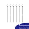 Stainless Steel Fishing Gear Connectors, 100-Piece Pack, with Wire Sequins, Lures, and Stringer Bag.