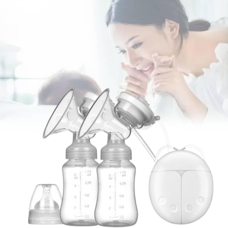 Двойной электрический молокоотсос с тихим всасыванием для кормящих мам