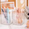 Pen Holder Multifunctional Transparent Visible Large Capacity Acrylic Stationery Makeup Brush Pencil Storage Box Home Supplies