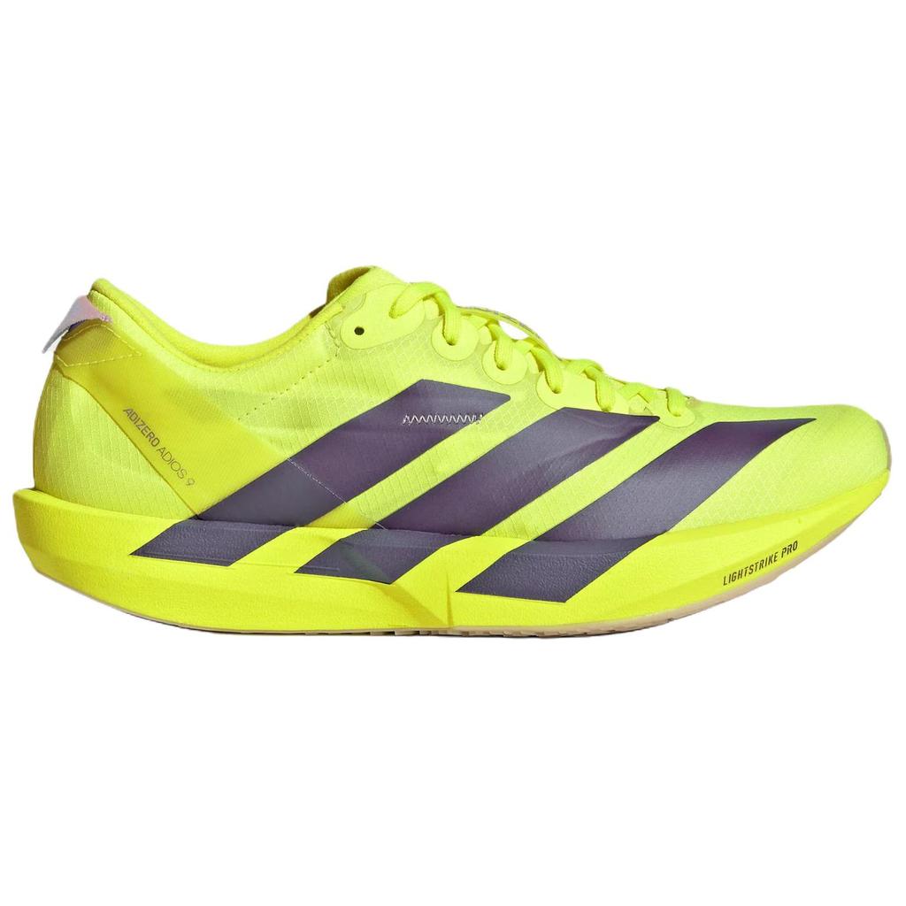 adidas Adizero Adios 9 Скоростные Соревновательные Удобные Классические Кроссовки для Бега Женские кроссовки Ярко-желтый Фиолетовый JQ0778