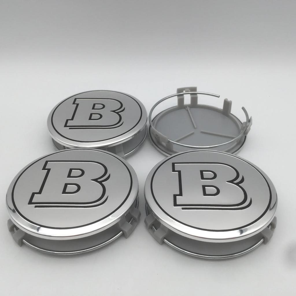 For Mercedes Benz 4pcs 3D 75mm For Mercedes Benz AMG Car emblem Wheel hub Center Cap Badge covers sticker Decals Styling accesso