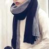 New Autumn Winter Male Thickened Long Style Contrast Color Scarf Imitation Cashmere Yarn Scarf Keep Warm Scarf