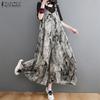 Women Summer Loose Printed A-Line Jumpsuits