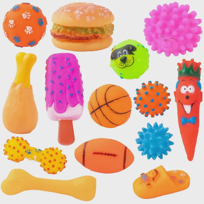 Прочная игрушка-мяч для прорезывания зубов у маленьких собак и кошек