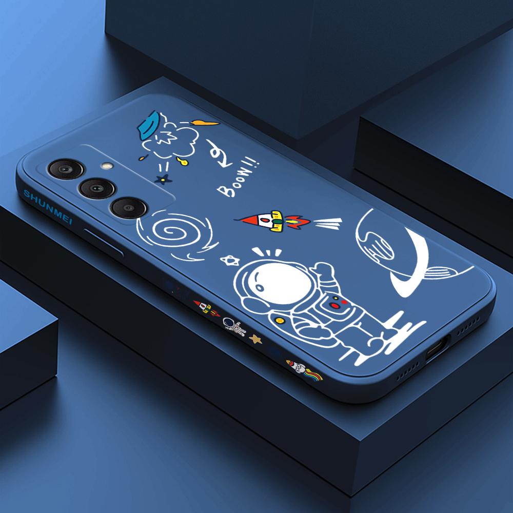 Чехол для телефона с мультяшным красочным узором, квадратный, жидкий силикон, TPU, полное покрытие камеры, противоударный защитный чехол для Samsung Infinix Tecno