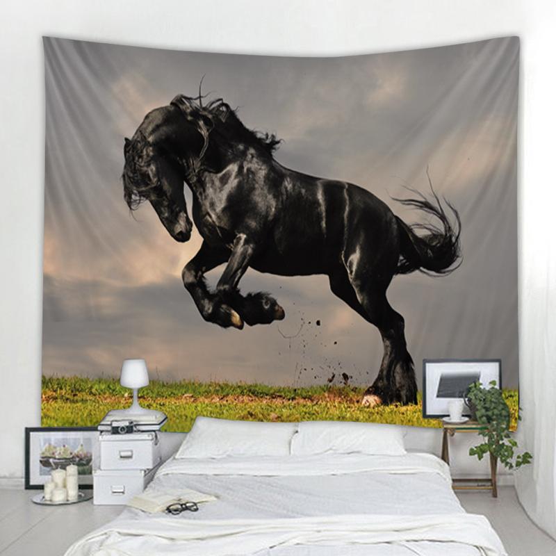 Лошадь гобелен настенный богемный хиппи украшение гобелен гостиная спальня украшение дома