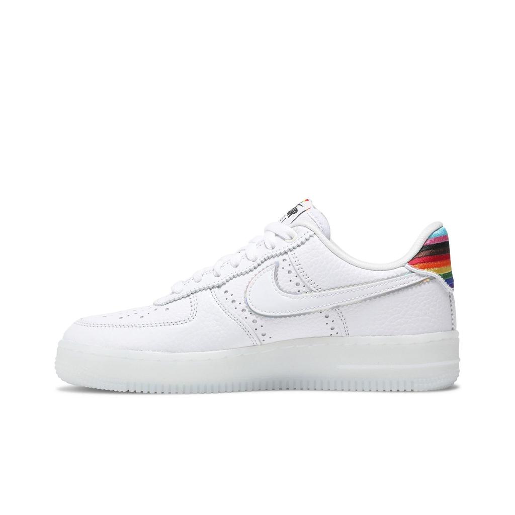 Nike Air Force 1 Low 'Be True' (Unisex) White / Multi-Color / White Skateboard Shoes CV0258 100