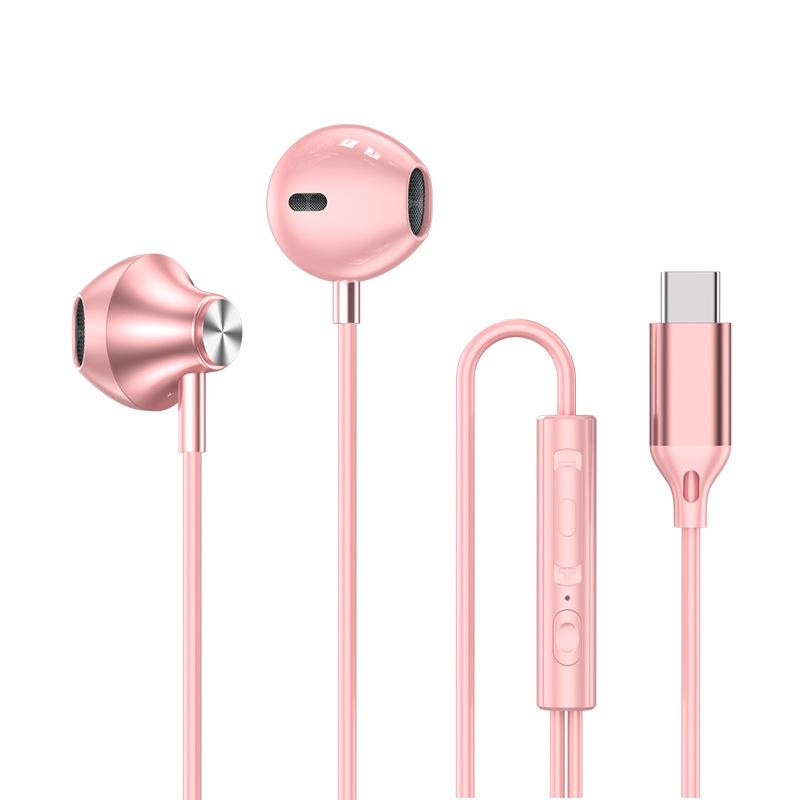 3.5mm Wired Headphones HiFi 3D Surround Sound In-Ear Headset Type-C 3.5mm With Wire Control Wired Earphones For Phone & Notebook