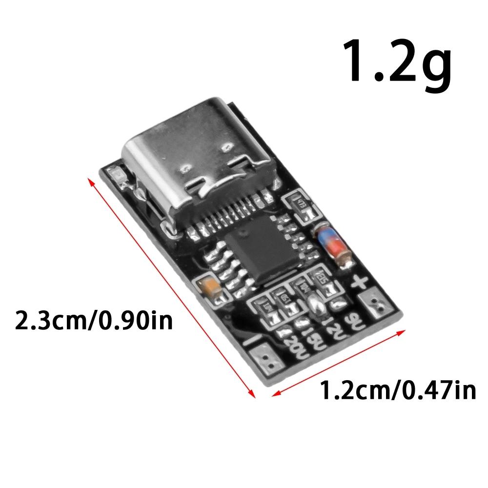 5pcs Type C PD2.0 PD3.0 Fast Charge Trigger Polling Detector USB Boost Power Supply Change Module Charger Board diymore